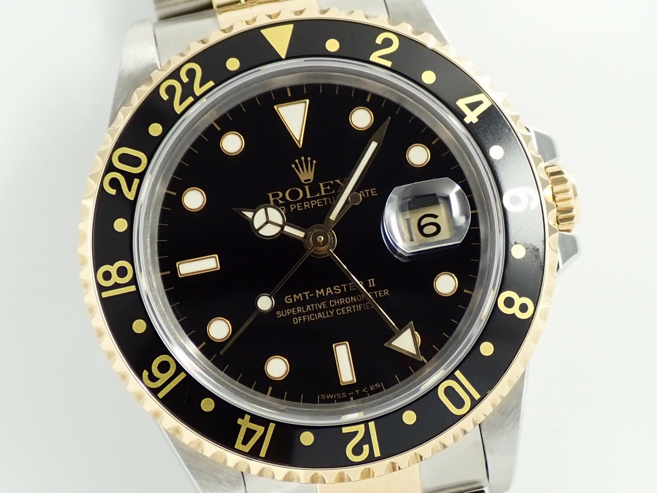 Rolex GMT Master II Ref.16713 SS/YG Black Dial