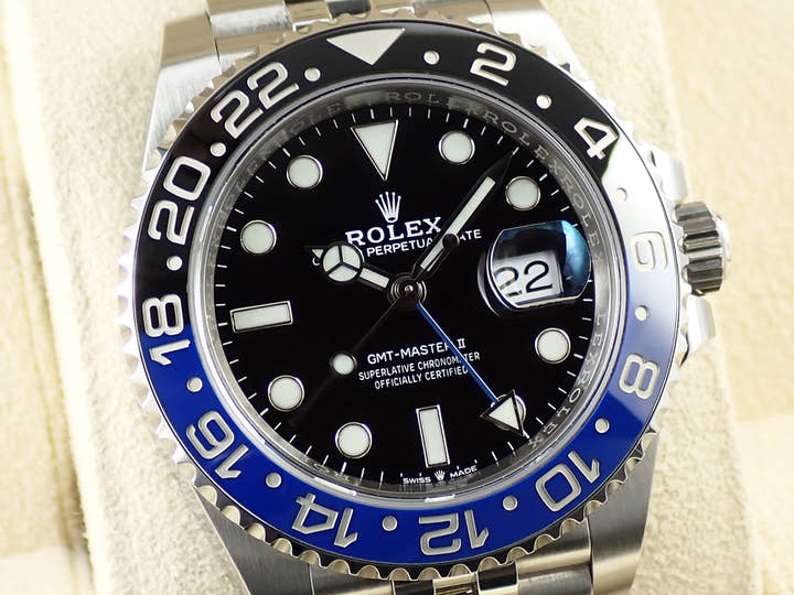 ロレックス GMTマスターII Ref.126710BLNR ステンレススチール ブラック文字盤 ジュビリーブレスレット 中古 9W77HSU9