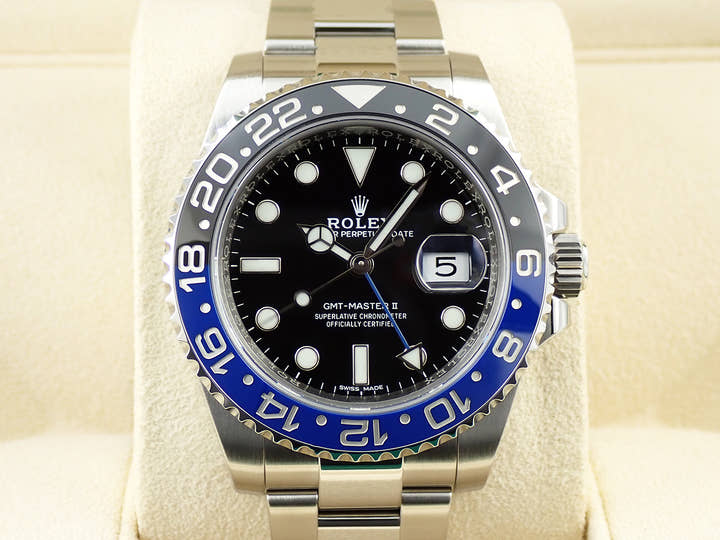 ロレックス GMTマスターII Ref.116710BLNR ステンレススチール ブラック文字盤 オイスターブレスレット