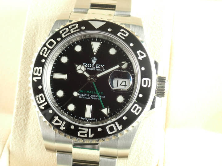 ロレックス GMTマスターII Ref.116710LN ブラック文字盤 美品 gmt-master2-42 オイスターブレスレット