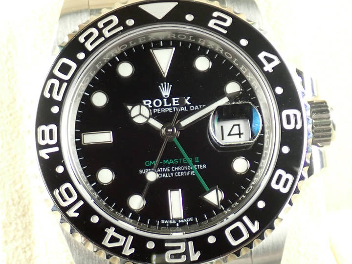 ロレックス GMTマスターII Ref.116710LN ブラック文字盤 美品 gmt-master2-42 オイスターブレスレット