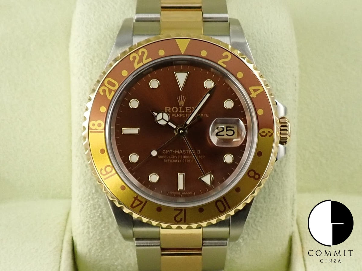 Rolex GMT-Master II Ref. 16713 Stainless Steel/Yellow Gold Black Dial