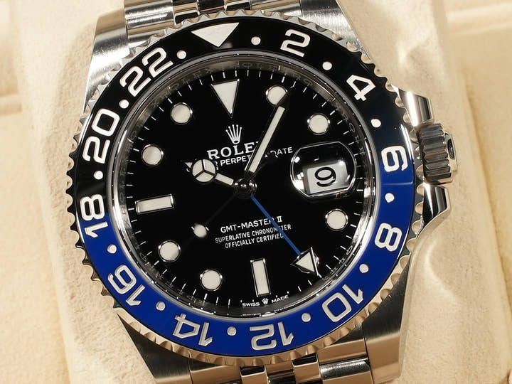 ロレックス GMTマスターII Ref.126710BLNR ステンレススチール ブラック文字盤 ジュビリーブレスレット 美品 3261S725