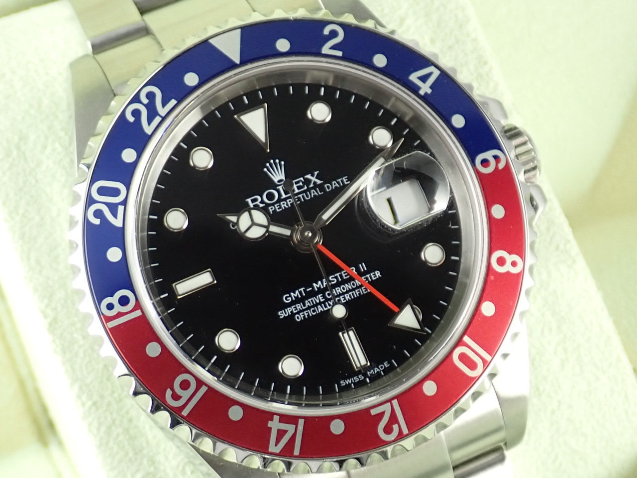 Rolex GMT Master II Red and Blue Bezel Z-series Stick Dial &lt;Warranty, Box, etc.&gt;