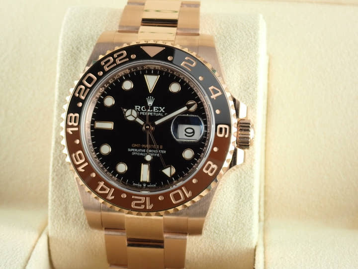 ロレックス GMTマスターII Ref.126715CHNR ブラック文字盤 未使用 gmt-master2-56 オイスターブレスレット オイスターブレスレット