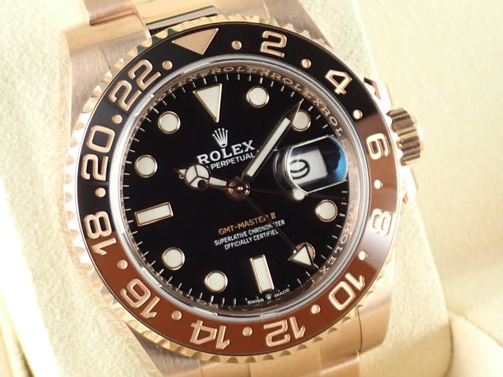 ロレックス GMTマスターII Ref.126715CHNR ブラック文字盤 未使用 gmt-master2-56 オイスターブレスレット オイスターブレスレット