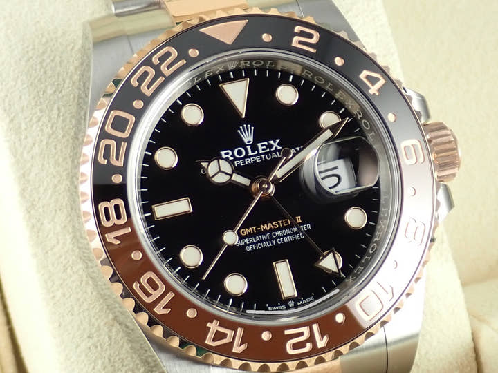 ロレックス GMTマスターII Ref.126711CHNR ブラック文字盤 未使用 gmt-master2-59 オイスターブレスレット オイスターブレスレット