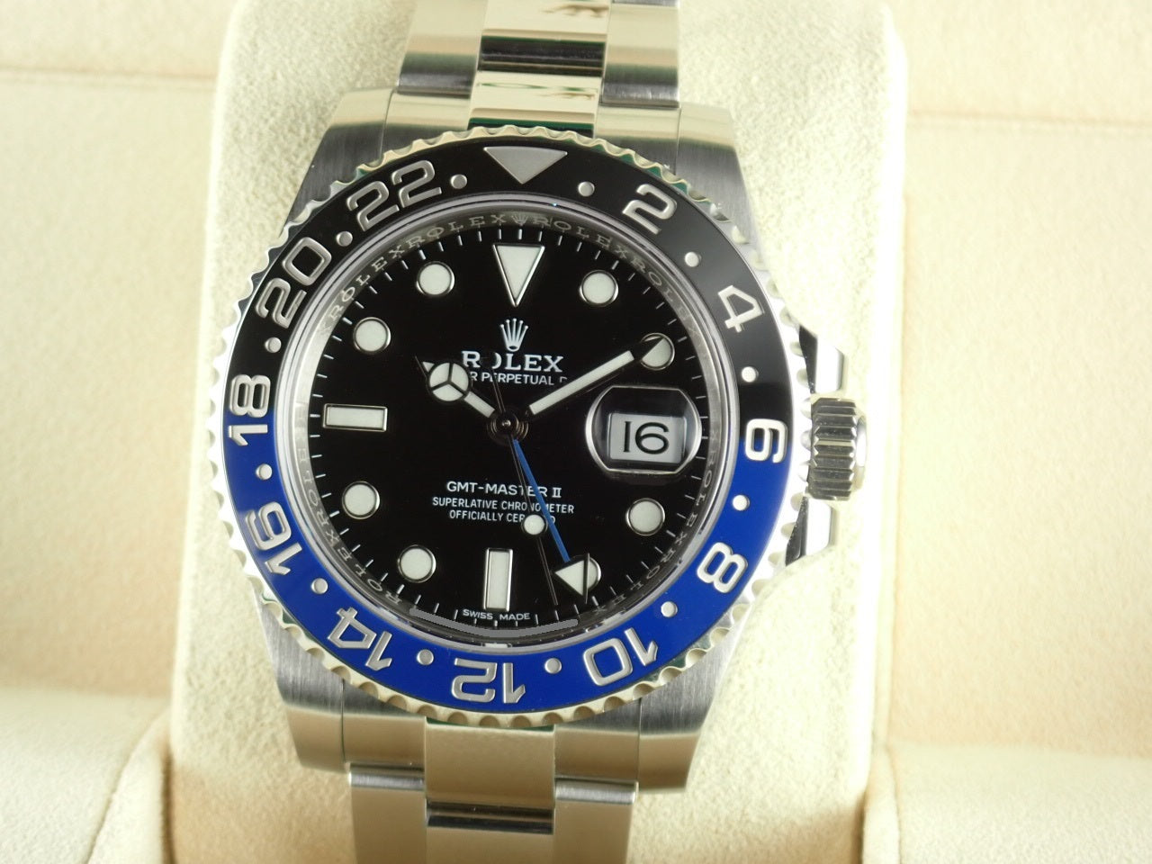 Rolex GMT Master II Blue and Black Bezel &lt;Warranty, Box, etc.&gt;