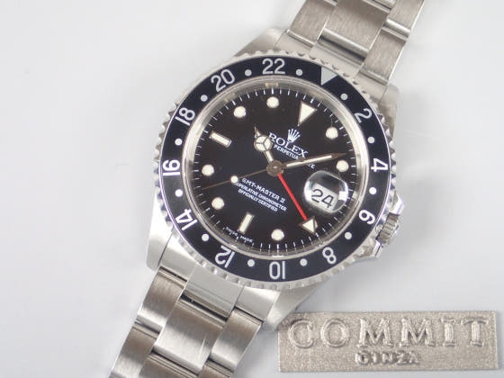 ロレックス GMTマスターII Ref.16710 ブラック文字盤 中古 gmt-master2-6 オイスターブレスレット