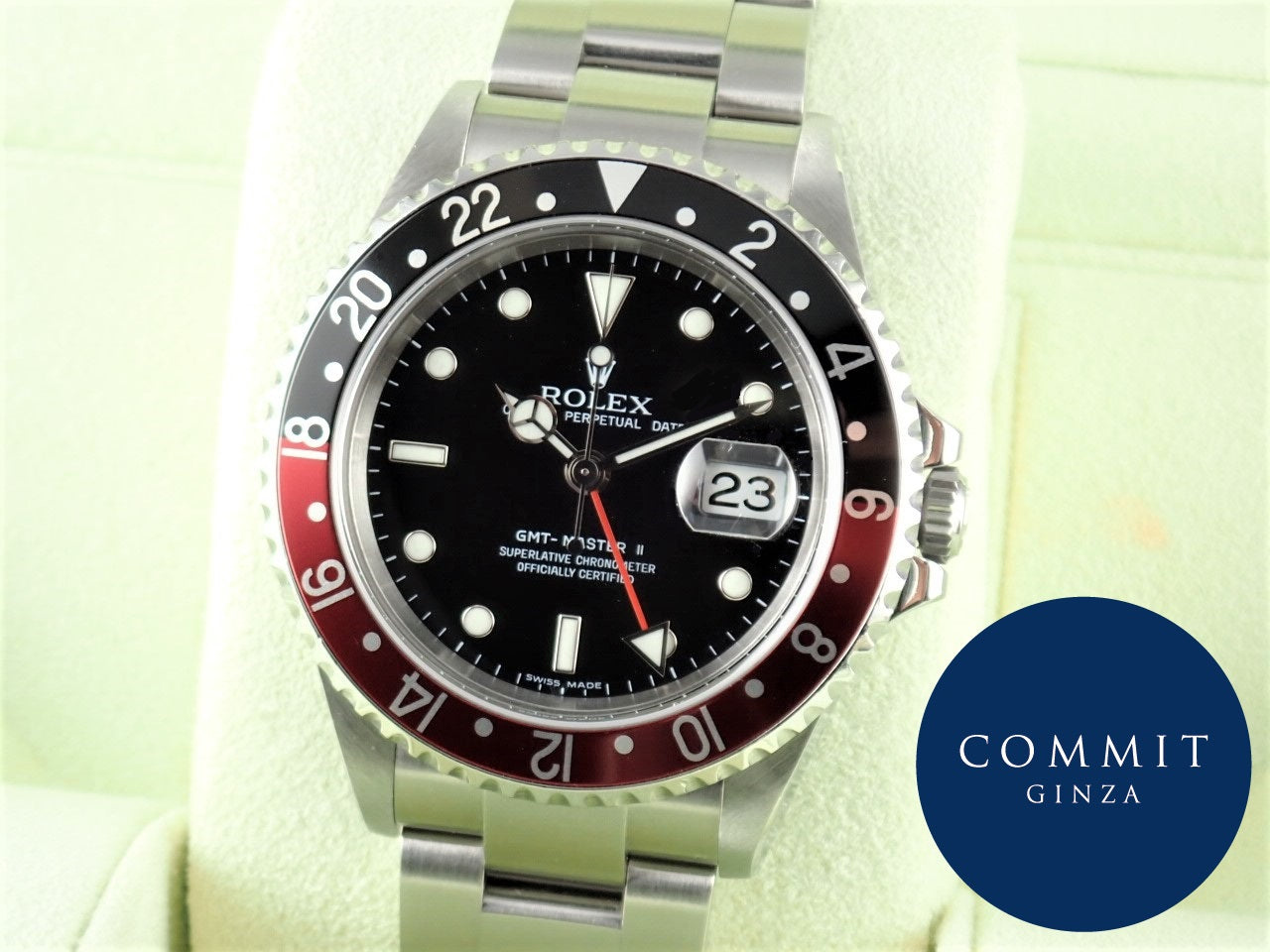 Rolex GMT Master II Red and Black Bezel D-Number Stick Dial &lt;Warranty, Box, etc.&gt;