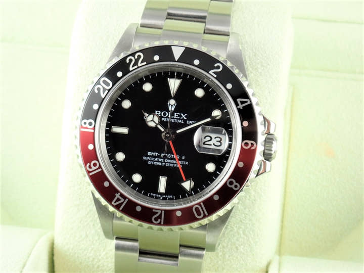 ロレックス GMTマスターII Ref.16710 ブラック文字盤 中古 gmt-master2-71 オイスターブレスレット