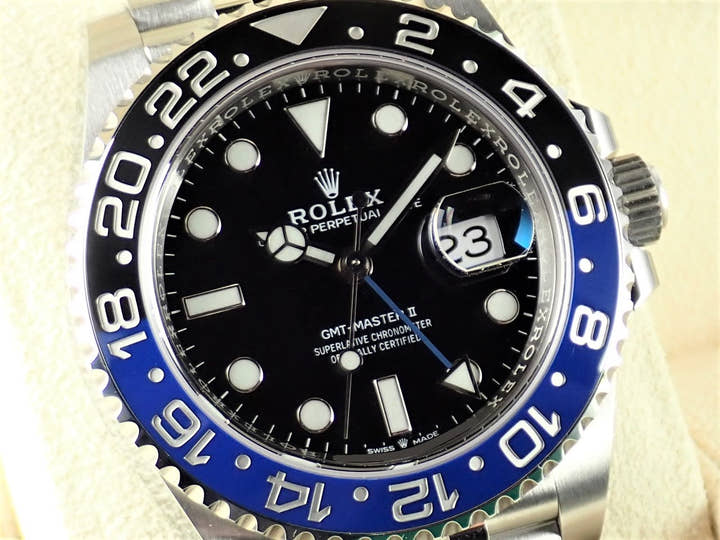 ロレックス GMTマスターII Ref.126710BLNR ブラック文字盤 未使用 gmt-master2-78 ジュビリーブレスレット