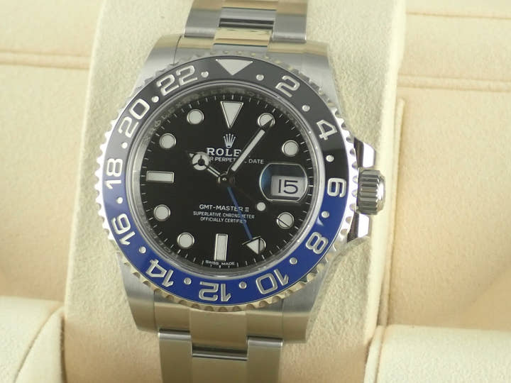 ロレックス GMTマスターII Ref.116710BLNR ブラック文字盤 未使用 gmt-master2-87 オイスターブレスレット