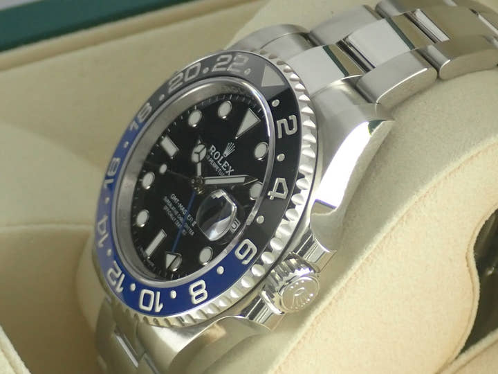ロレックス GMTマスターII Ref.116710BLNR ブラック文字盤 未使用 gmt-master2-87 オイスターブレスレット