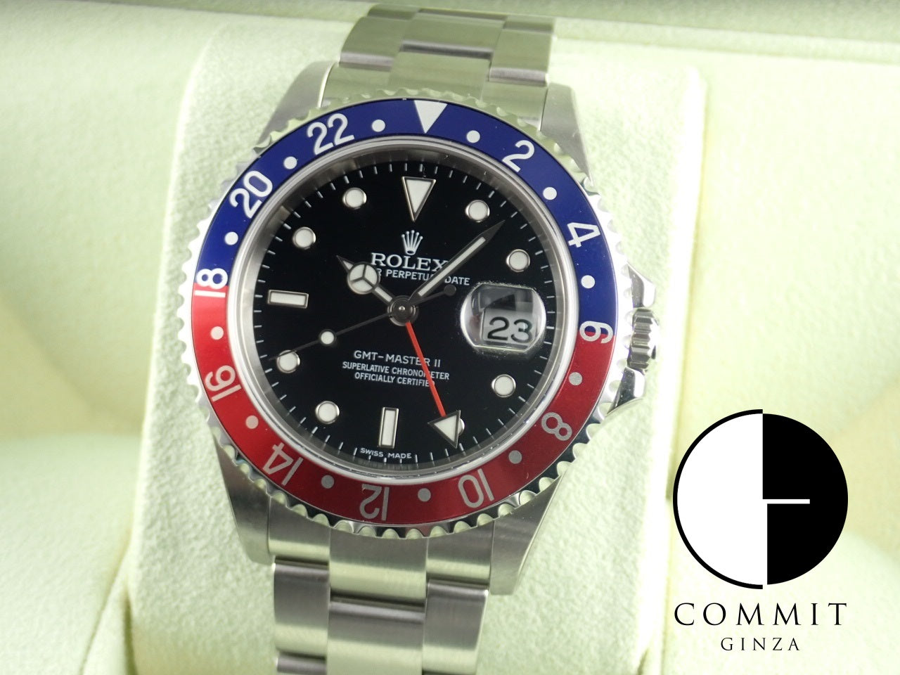 Rolex GMT Master II Red and Blue Bezel M-series Stick Dial [Dead Stock] &lt;Warranty, Box, etc.&gt;