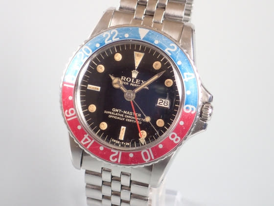 ロレックス GMTマスター Ref.1675M ブラック文字盤 中古 gmt-master-55 ジュビリーブレスレット
