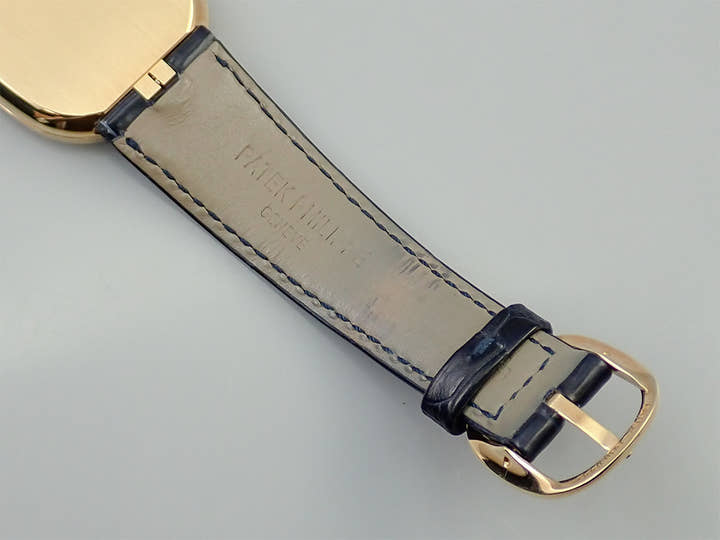 パテックフィリップ ゴールデンエリプス Ref.3738/100J-012 イエローゴールド ブルー文字盤