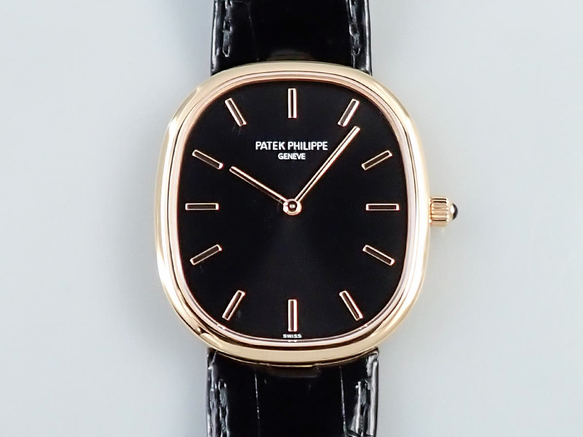 パテックフィリップ ゴールデンエリプス Ref.5738R-001 ブラック文字盤 極美品 05W58204