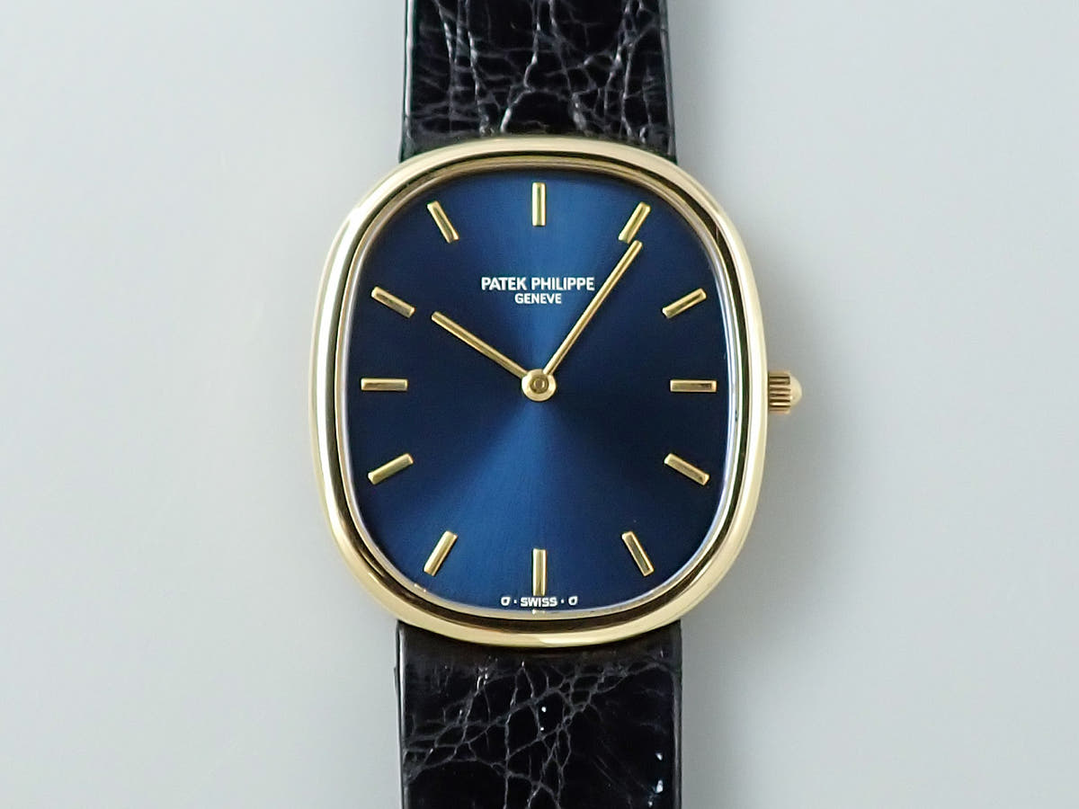 パテックフィリップ ゴールデンエリプス Ref.3738/100J ブルー文字盤 中古 HC461571