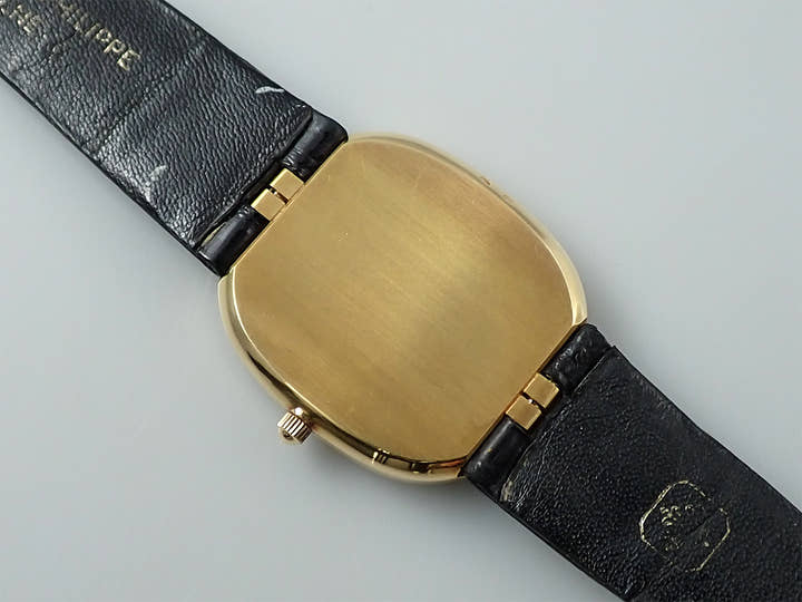 パテックフィリップ ゴールデンエリプス Ref.3738/100J イエローゴールド ブルー文字盤