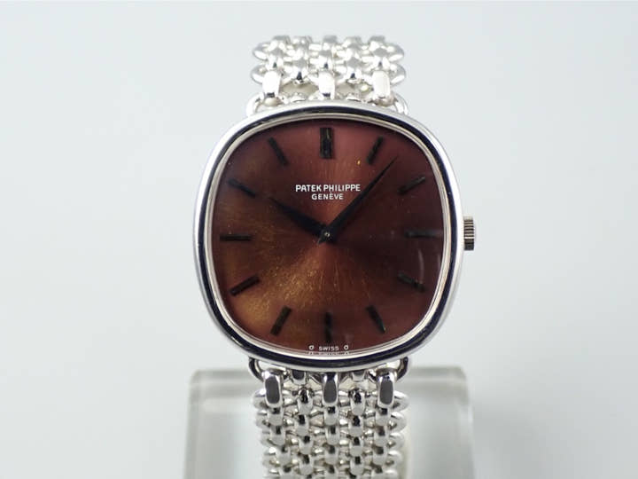 パテックフィリップ ゴールデンエリプス Ref.3644/002 ホワイトゴールド ブラウン文字盤