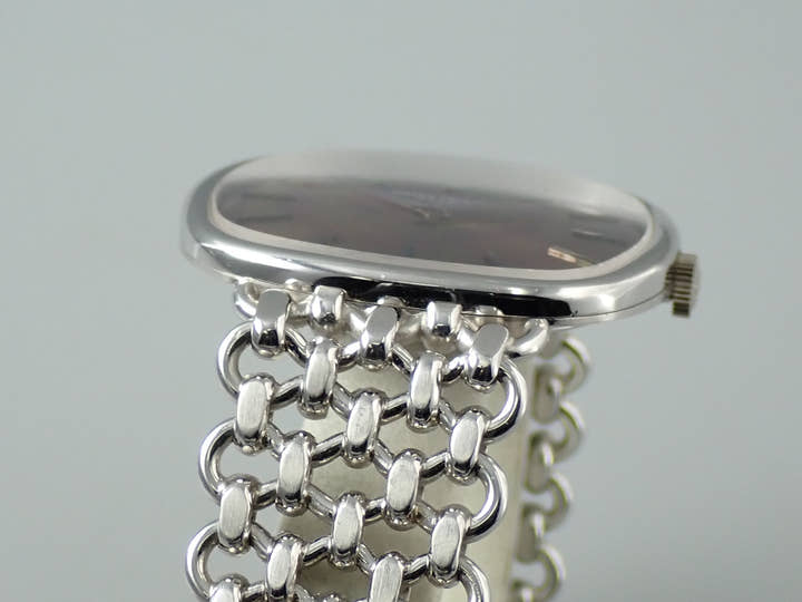 パテックフィリップ ゴールデンエリプス Ref.3644/002 ホワイトゴールド ブラウン文字盤