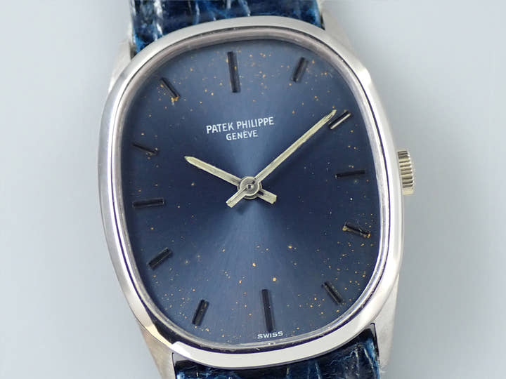 Patek Philippe Golden Ellipse Ref. 3546 White Gold Blue Dial