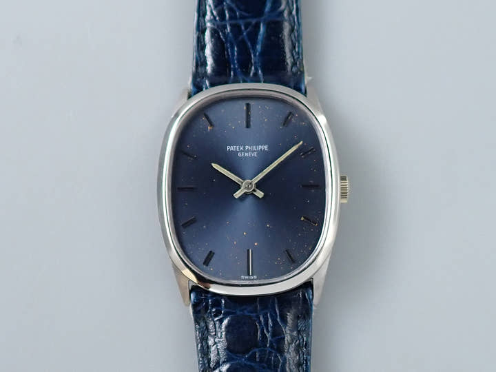 Patek Philippe Golden Ellipse Ref. 3546 White Gold Blue Dial