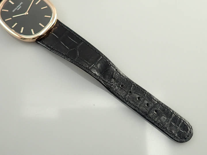 パテックフィリップ ゴールデンエリプス Ref.5738R-001 ローズゴールド ブラック文字盤