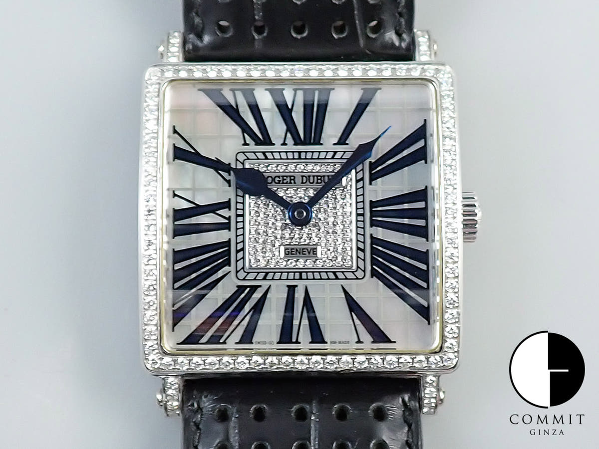 Roger Dubuis Golden Square Ref.G40 14 0-SDC DN1G.7A White Shell Dial Used 9U088UUP