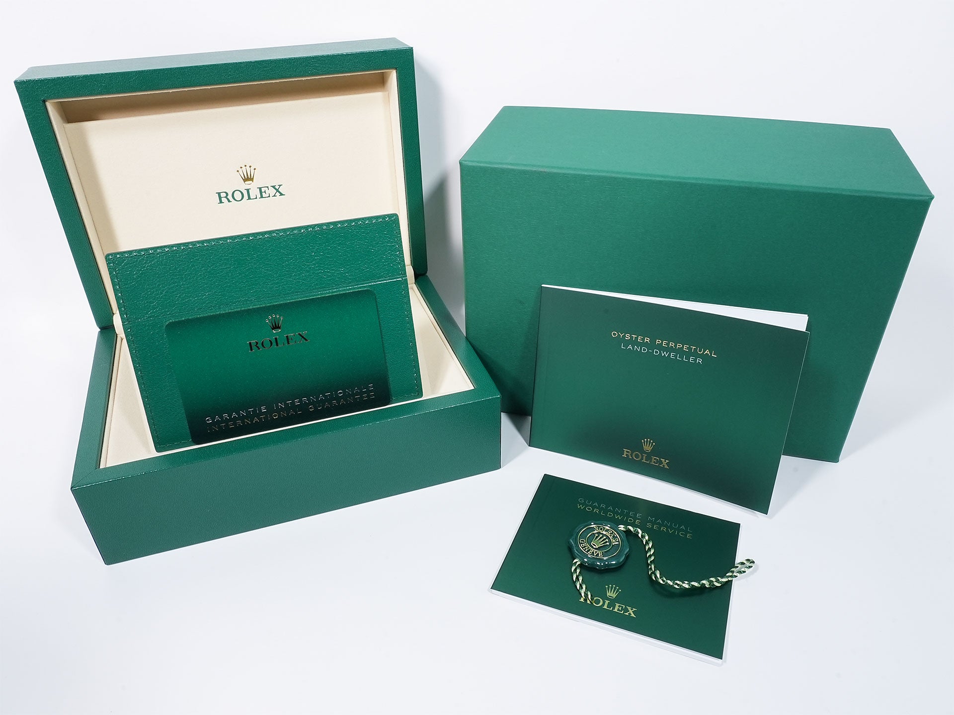 ROLEX Land-Dweller Ref. 127334 Stainless Steel/White Gold White Dial Jubilee Bracelet Unused hdhe7mn5