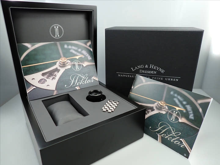ラング＆ハイネ ヘクトール Ref.- ブルー文字盤 美品 J7935Z2C