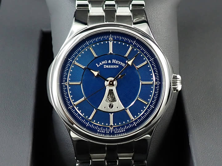 ラング＆ハイネ ヘクトール Ref.- ブルー文字盤 美品 J7935Z2C