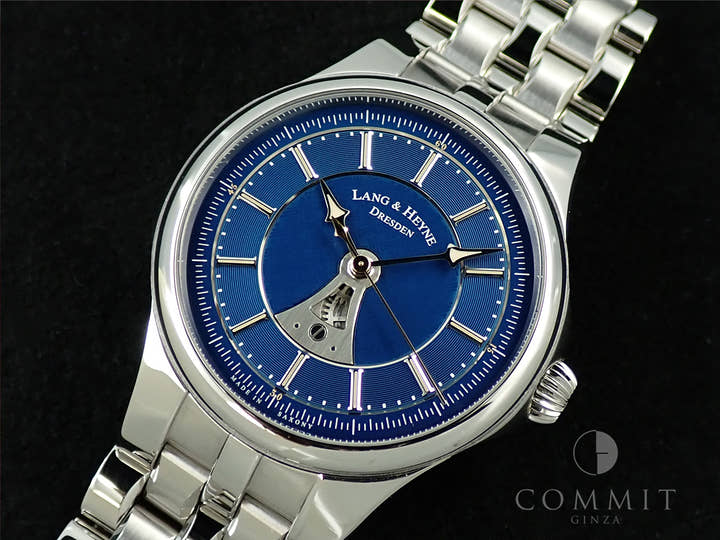 ラング＆ハイネ ヘクトール Ref.- ブルー文字盤 美品 J7935Z2C