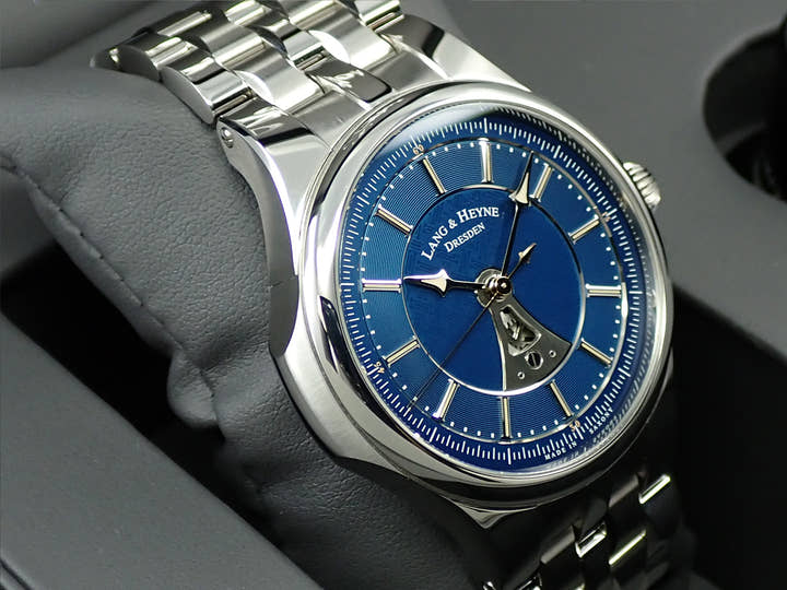 ラング＆ハイネ ヘクトール Ref.- ブルー文字盤 美品 J7935Z2C