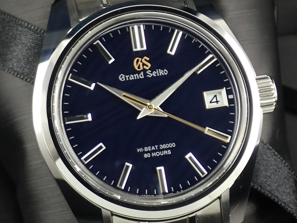 グランドセイコー ヘリテージ コレクション 44GS 55周年記念モデル Ref.SLGH009 ダークブルー文字盤 美品 P3L67M51
