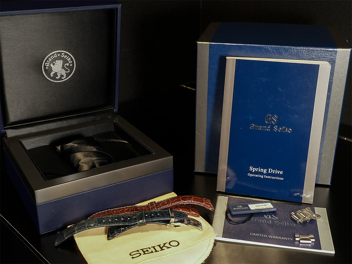 Grand Seiko Heritage Collection US Limited Edition Ref.SBGA387 SS Blue Dial Good Condition 43H17675