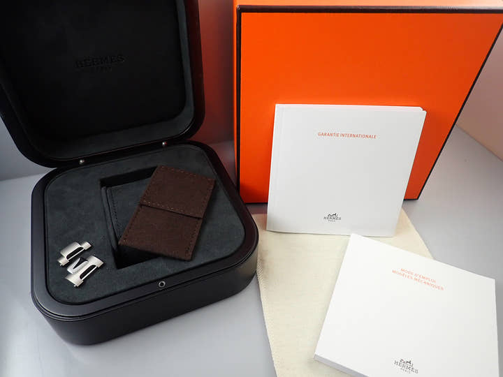 エルメス エルメス H08 Ref.W049427WW00 ブラック文字盤 美品 Z7836843