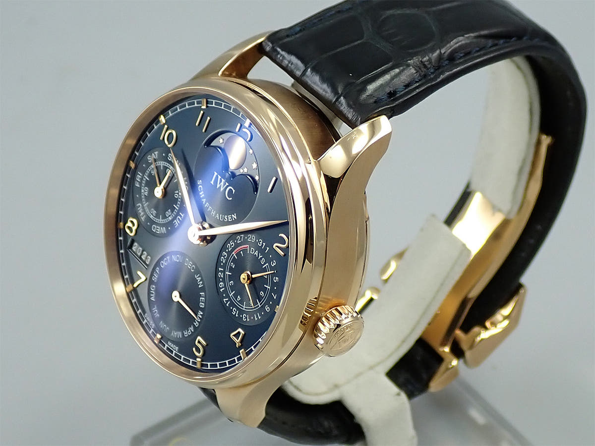 IWC ポルトギーゼ パーペチュアルカレンダー Ref.IW502220 ブルー文字盤 中古 R33V3188
