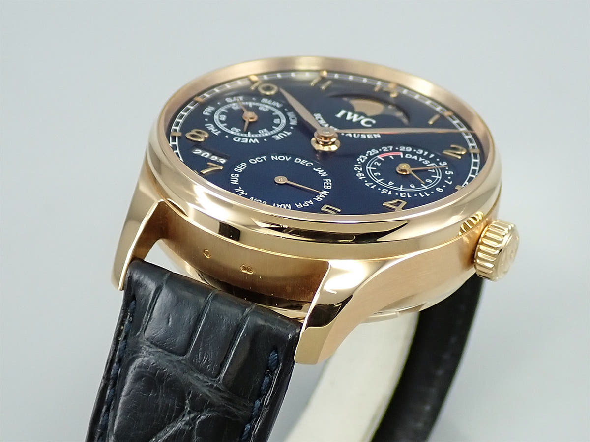 IWC ポルトギーゼ パーペチュアルカレンダー Ref.IW502220 ブルー文字盤 中古 R33V3188