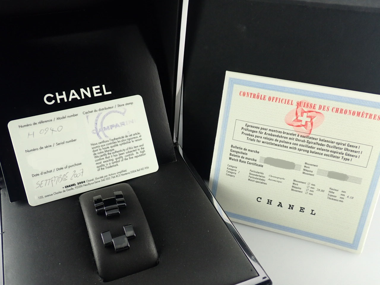 Chanel J12 Automatic Black Dial &lt;Warranty, Box, etc.&gt;