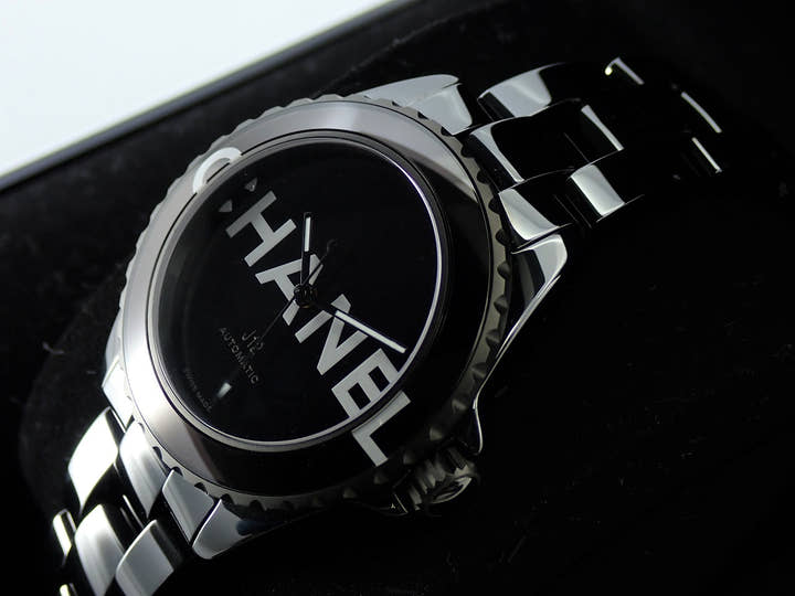 シャネル J12 ウォンテッド ドゥ シャネル Ref.H7418 ブラック文字盤 極美品 Y35708SL