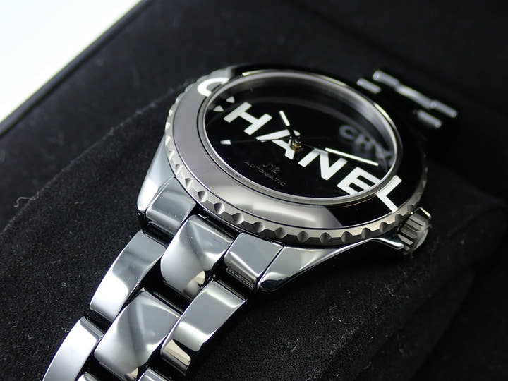 シャネル J12 ウォンテッド ドゥ シャネル Ref.H7418 ブラック文字盤 極美品 Y35708SL