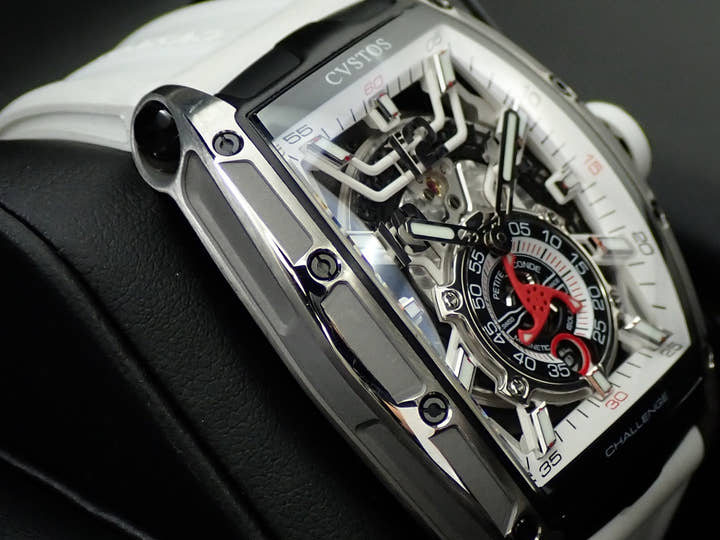 クストス チャレンジ ジェットライナー2 Ref.CVT-JET2-PS スケルトン文字盤 中古 X8TYPJYM