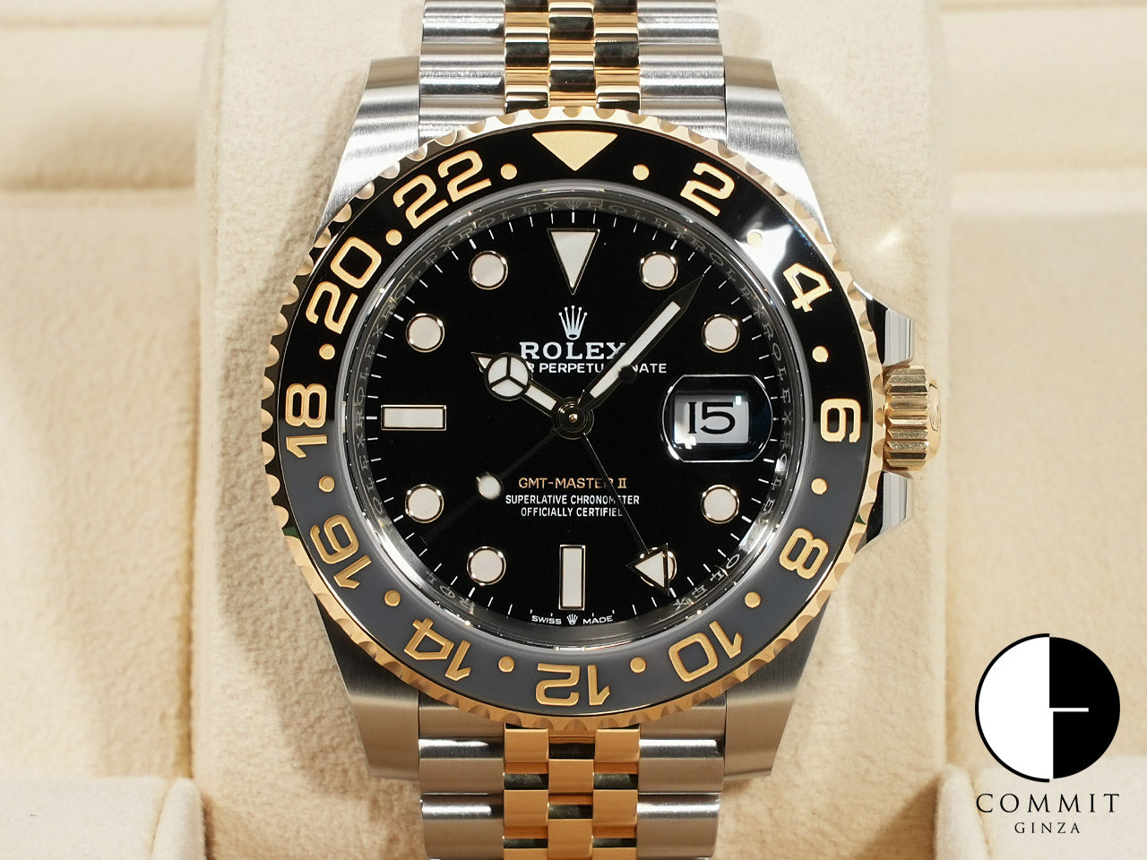 Rolex GMT Master II Ref.126713GRNR SS/YG Black Dial