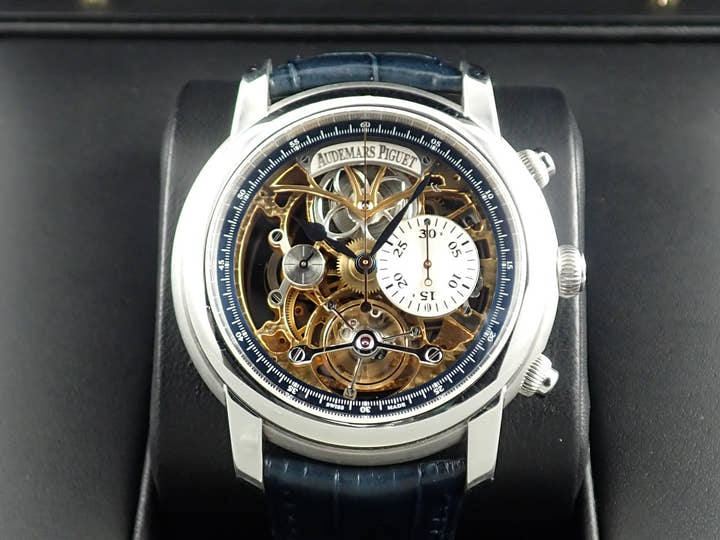 オーデマピゲ ジュール オーデマ スケルトン トゥールビヨン クロノグラフ Ref.26353PT.OO.D028CR.01 プラチナ スケルトン文字盤