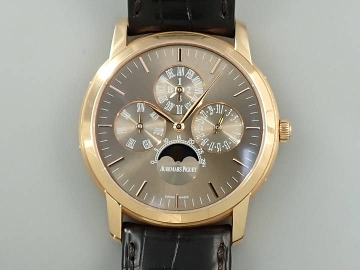 Audemars Piguet Jules Audemars Perpetual Calendar Ref. 26390OR.OO.D093CR.01 Pink Gold Brown Dial