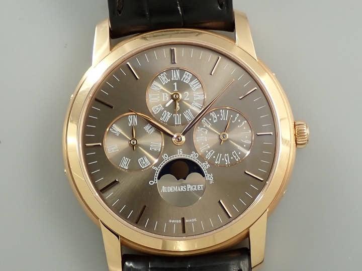 Audemars Piguet Jules Audemars Perpetual Calendar Ref. 26390OR.OO.D093CR.01 Pink Gold Brown Dial