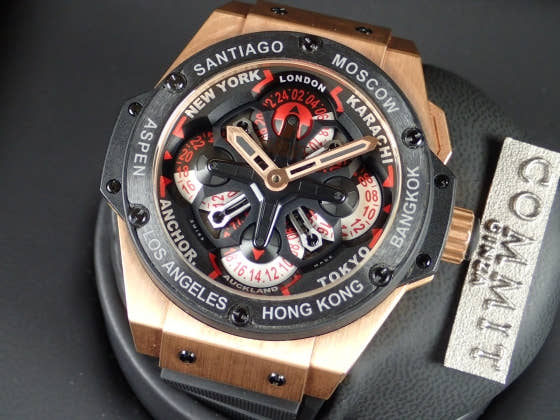 ウブロ キングパワー Ref.771.OM.1170.RX マットブラックスケルトン文字盤 中古 kingpower