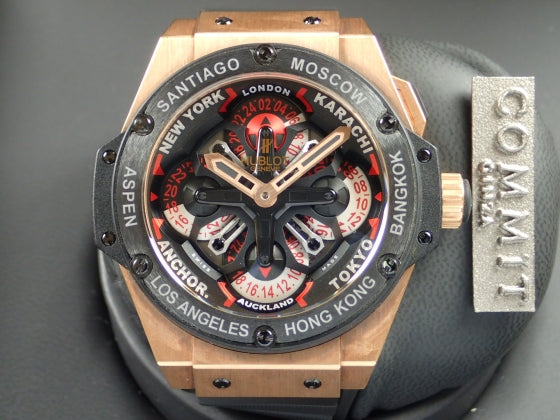 Hublot King Power Unico GMT King Gold Ceramic Ref.771.OM.1170.RX